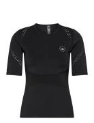 Asmc Tpr Tee Sport T-shirts & Tops Short-sleeved Black Adidas By Stella McCartney
