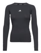 Tf Ls T Sport T-shirts & Tops Short-sleeved Black Adidas Performance