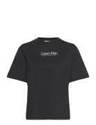 Coordinates Logo Graphic T-Shirt Tops T-shirts & Tops Short-sleeved Black Calvin Klein