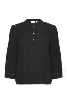 Vitheo 3/4 Top/Su Tops Blouses Long-sleeved Black Vila