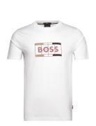 Tessler 186 Tops T-Kortærmet Skjorte White BOSS
