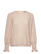 Kastina Blouse Tops Blouses Long-sleeved Beige Kaffe