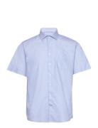 Bs Salvador Modern Fit Shirt Tops Shirts Short-sleeved Blue Bruun & Stengade