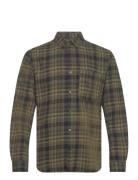 Onsyun Reg Btn Down Check Ls Shirt Tops Shirts Casual Khaki Green ONLY & SONS