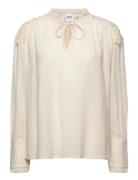 Cheyenne - Sheer Cotton Tops Blouses Long-sleeved Cream Day Birger Et Mikkelsen