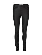 Vmseven Nw Ss Smooth Coated Pant Noos Bottoms Jeans Skinny Black Vero Moda