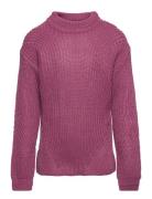 Kognewriley L/S Pullover Cp Knt Tops Knitwear Pullovers Purple Kids Only