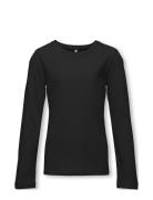 Kognew Only L/S Tee Jrs Noos Tops T-shirts Long-sleeved T-Skjorte Black Kids Only