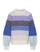 Vmcruz Ls O-Neck Pullover Ga Boo Girl Tops Knitwear Pullovers Multi/patterned Vero Moda Girl