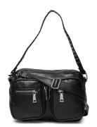 Celina Bag Black Leather Look Bags Small Shoulder Bags-crossbody Bags Black Noella