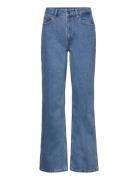 Luciegz Hw Straight Jeans Bottoms Jeans Straight-regular Blue Gestuz