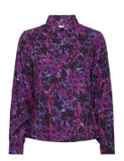 Objholly L/S Shirt 124 Div Tops Shirts Long-sleeved Purple Object