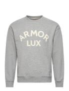 Logo Sweatshirt Héritage Tops Sweatshirts & Hoodies Sweatshirts Grey Armor Lux