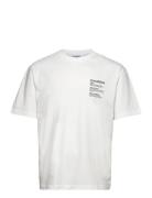 Nigel Boxy Real Print Ss Tops T-Kortærmet Skjorte White Gabba