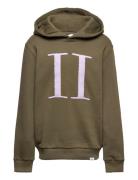 Encore Bouclé Hoodie Kids Tops Sweatshirts & Hoodies Hoodies Khaki Green Les Deux