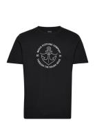 Hook T-Shirt Tops T-Kortærmet Skjorte Black Makia