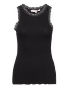 Florine Tank Top Tops T-shirts & Tops Sleeveless Black A-View