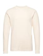 Sdhami Tops Knitwear Round Necks Cream Solid