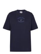 Tjw Rlx Worldwide Tee Tops T-shirts & Tops Short-sleeved Navy Tommy Jeans