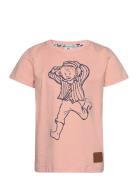 Hoppfallera T-Shirt Tops T-Kortærmet Skjorte Coral Martinex