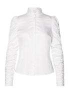 Ibi Shirt Tops Shirts Long-sleeved White Notes Du Nord