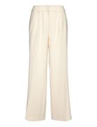 Ingrid Viscose Trousers Bottoms Trousers Straight Leg Cream Marville Road