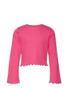 Vmlavender Ls Cropped Top Jrs Girl Tops T-shirts Long-sleeved T-Skjorte Pink Vero Moda Girl