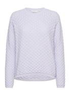 Camilla Sweater Tops Knitwear Jumpers Purple Basic Apparel