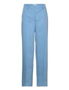 Pants With Wide Legs - Petra Fit Bottoms Trousers Wide Leg Blue Coster Copenhagen