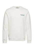 Penfield Sunset Mountain Back Graphic Crew Neck Sweat Tops Sweatshirts & Hoodies Sweatshirts White Penfield