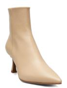 Booties Shoes Boots Ankle Boots Ankle Boots With Heel Cream Billi Bi