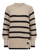Fqsila-Pullover Tops Knitwear Jumpers Beige FREE/QUENT