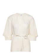 Campbell - Delicate Cotton Tops Shirts Long-sleeved White Day Birger Et Mikkelsen
