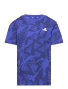 Lk Camlog Tee Sport T-Kortærmet Skjorte Blue Adidas Performance