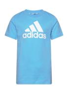 Essentials Logo T-Shirt Tops T-Kortærmet Skjorte Blue Adidas Performance