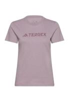 Terrex Classic Logo T-Shirt Sport T-shirts & Tops Short-sleeved Purple Adidas Terrex