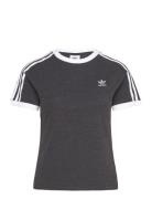 3 Stripe Raglan Tee Slim Sport T-shirts & Tops Short-sleeved Black Adidas Originals