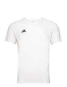 Adizero Essentials Running Tee Sport T-Kortærmet Skjorte White Adidas Performance