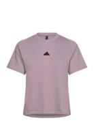 W Z.n.e. Tee Sport T-shirts & Tops Short-sleeved Purple Adidas Sportswear