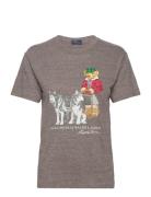 Polo Bear Jersey Tee Tops T-shirts & Tops Short-sleeved Brown Polo Ralph Lauren