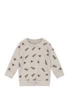 Sgalexi Bees And Peas Sweatshirt Tops Sweatshirts & Hoodies Sweatshirts Grey Soft Gallery
