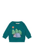 Sgbbuzz Camping Sweatshirt Tops Sweatshirts & Hoodies Sweatshirts Green Soft Gallery