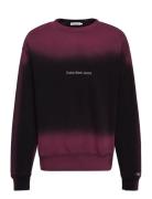 Hyper Real Spray Crewneck Tops Sweatshirts & Hoodies Sweatshirts Multi/patterned Calvin Klein