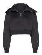 Spacer Half Zip Sweatshirt Tops Sweatshirts & Hoodies Sweatshirts Black Calvin Klein Jeans