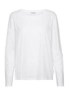 T-Shirts Long Sleeve Tops T-shirts & Tops Long-sleeved White Marc O'Polo