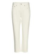 501 Crop Ecru Booper No Damage Bottoms Jeans Straight-regular White LEVI´S Women
