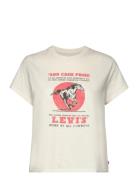 Graphic Classic Tee Cash Prize Tops T-shirts & Tops Short-sleeved Cream LEVI´S Women
