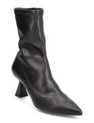Rebecca_Bootie70_St Shoes Boots Ankle Boots Ankle Boots With Heel Black HUGO