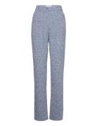 Bold Weave Straight Pants Bottoms Trousers Straight Leg Blue REMAIN Birger Christensen