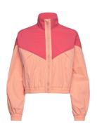 Color Block Track Jacket Sport Sport Jackets Pink Casall